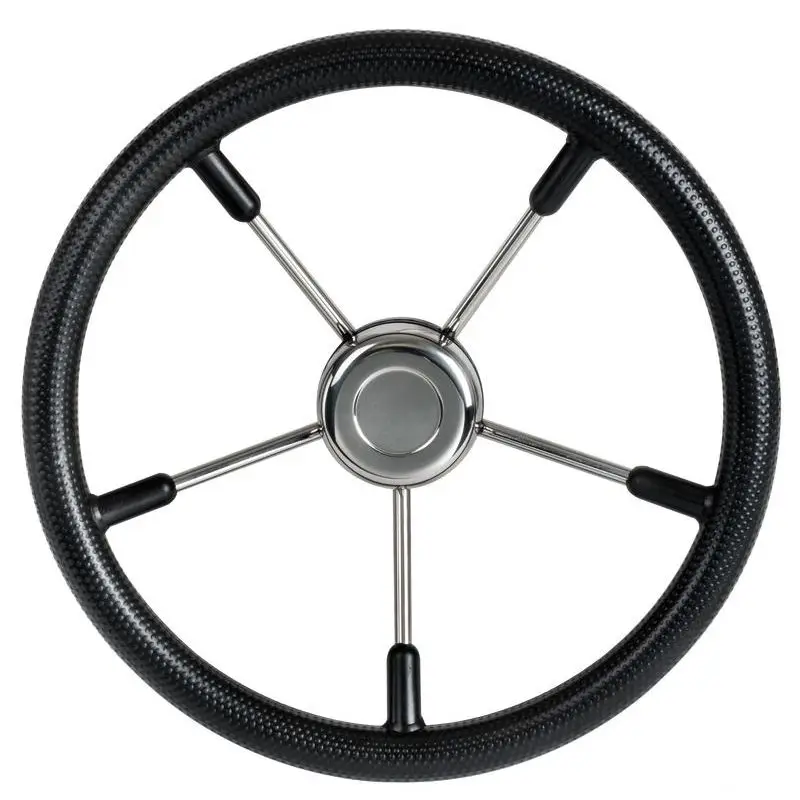 Volante Nautico Osculati 400 mm Nero con Cono Universale per Ultraflex, Morse e Teleflex Saldi