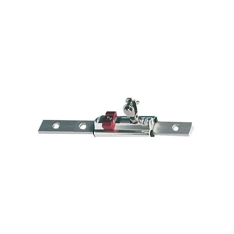 Supporto a forcella in alluminio anodizzato per rotaia mm 25x4 con tendalino in acciaio inox e slitte interne in nylon anti-frizione e anti-rumore Promo Stagionale