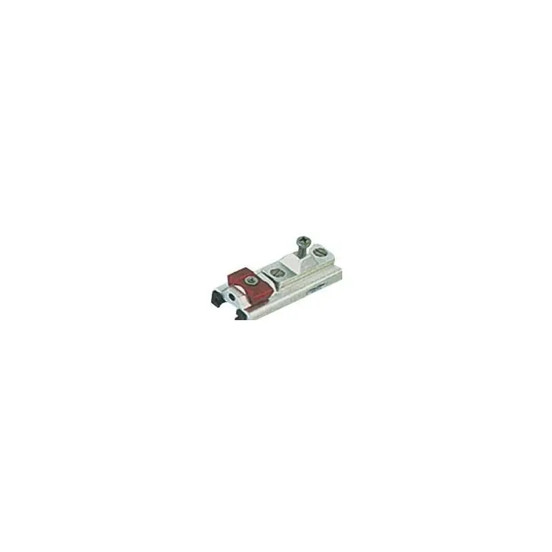 Supporto a parete per rotaia da mm 25x4 in alluminio anodizzato e acciaio inox con slitte in nylon anti-frizione e anti-rumore, ideale per tendalini e accessori nautici. Miglior Prezzo