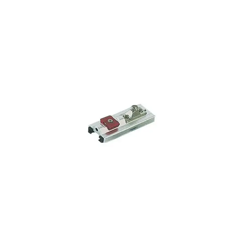 A Buon Prezzo Carrello con supporto parete mm 32 in alluminio anodizzato e acciaio inox, slitte interne in nylon anti-frizione e anti-rumore, per tende nautiche.