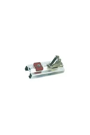 Popolare Supporto Fisso Forcella 25 mm in Alluminio Anodizzato e Acciaio Inox - Accessorio Nautico di Qualità per Tendalini con Slitte Interne in Nylon Anti-Frizione e Anti-Rumore