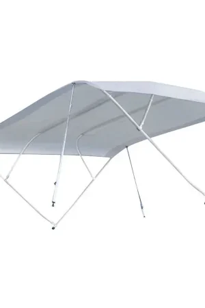 Tendina Fish Bianca 210/230 cm in Alluminio con Tessuto in Poliestere PVC - Completa di Custodia e Snodi in Nylon Compra Oggi Stesso