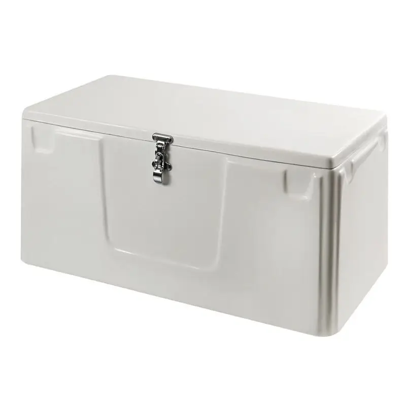 Bestseller Copriserbatoio VTR 80 x 40 x 37 cm - Copertura in VTR bianco con piano di chiusura per barche e nautica