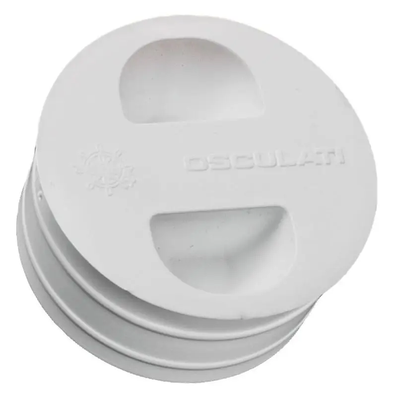 Must-Have Tappo in plastica bianca per sigillare il foro a pavimento delle basi tavolo - Modello 48.418.21 Osculati