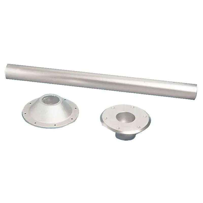 Prezzo Di Fabbrica Gamba Tavolo in Lega di Alluminio Anodizzato - Altezza 70 cm con Design a Basi di Incasso e Tubo Ø 60 mm per Nautica e Vendita Barche