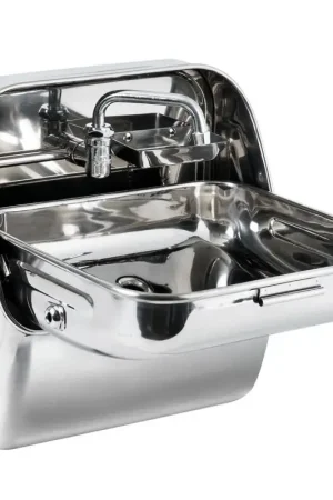 Lavello Inox a Ribalta SCM Marine Equipment con Rubinetto e Portasapone - Soluzione Robusta per la Nautica Promozione