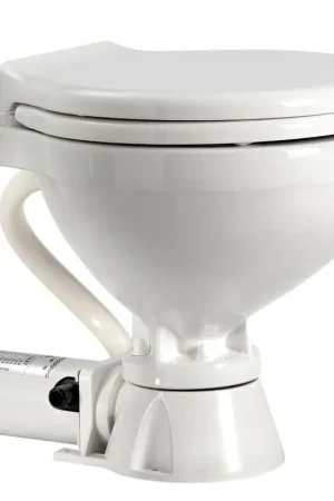 WC Elettrico 24V Osculati con Pompa Autoadescante in Bronzo, Maceratore Integrato e Raccordo Lavaggio Spray Nozzle per Nautica e Barche Compra Oggi Stesso