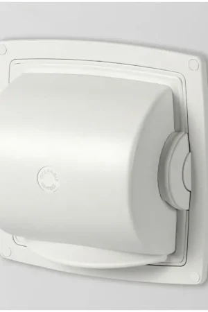 Porta Carta Igienica DryRoll OceanAir - Design Stagna per Nautica, Plastica ABS, Funzione Automatica, Facile da Pulire, Colore Bianco RAL 9016 Prezzo Basso