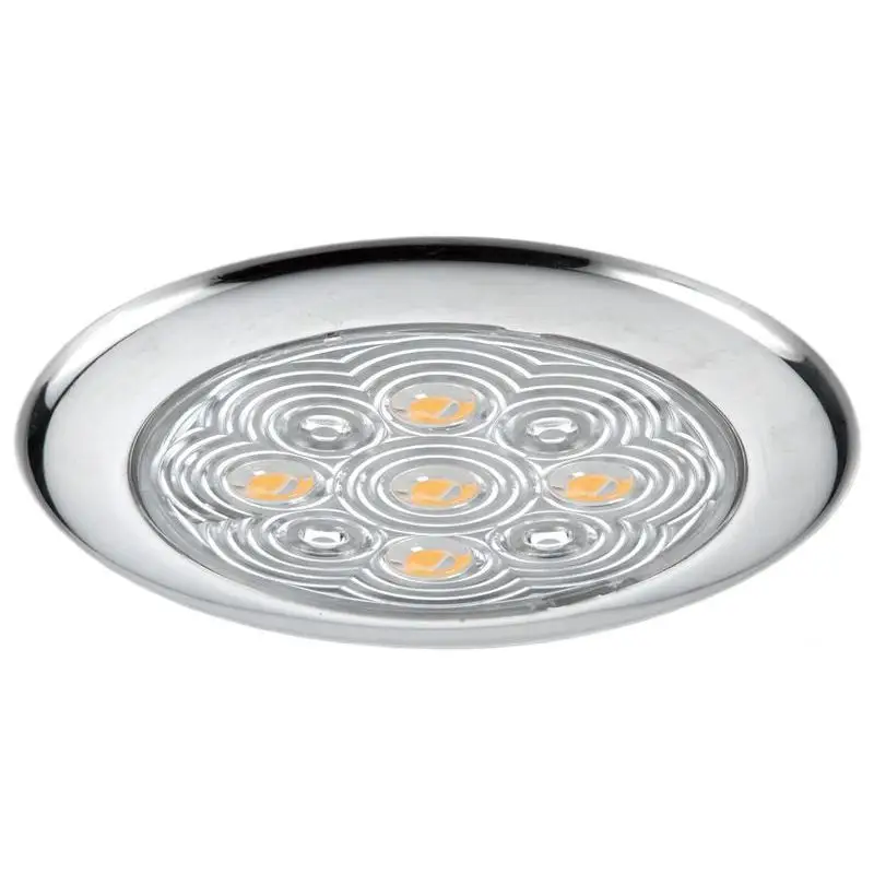 Plafoniera 5 LED Luce Bianca in Acciaio Inox per Barche e Nautica - Illuminazione Efficiente e Resistente Prezzo Conveniente