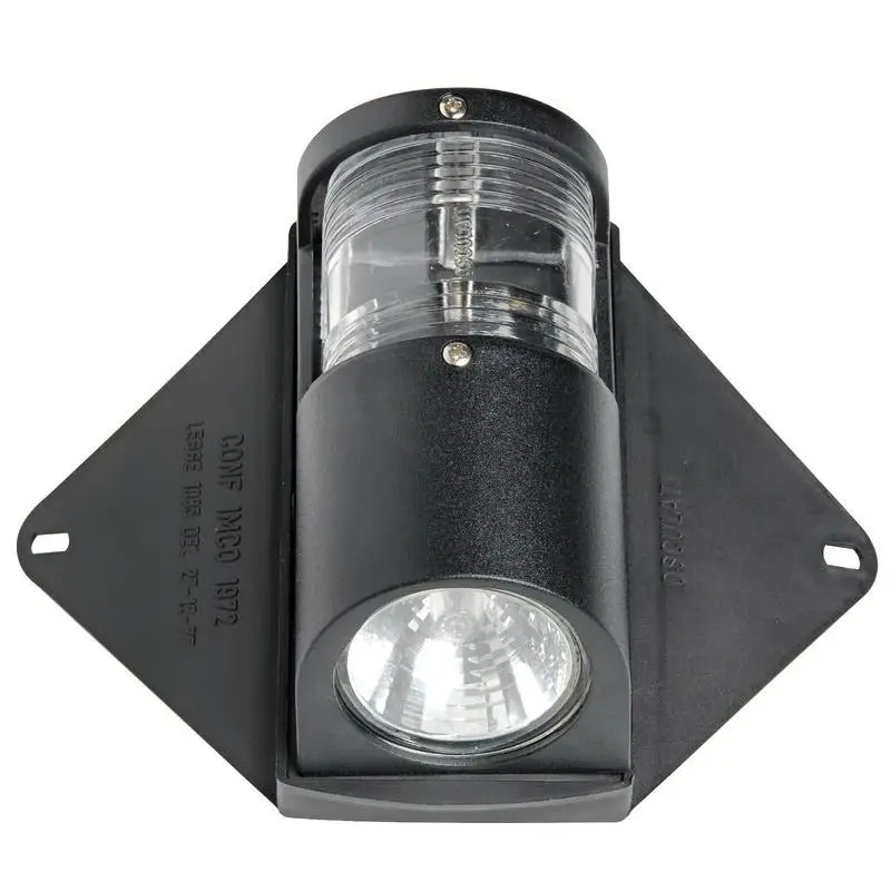 Acquista Ora Faro UTILITY coperta con luce LED HDO - Fanale di via a 225° IMCO e RINA in policarbonato nero, per alberi di ogni dimensione con lampadina di ricambio disponibile