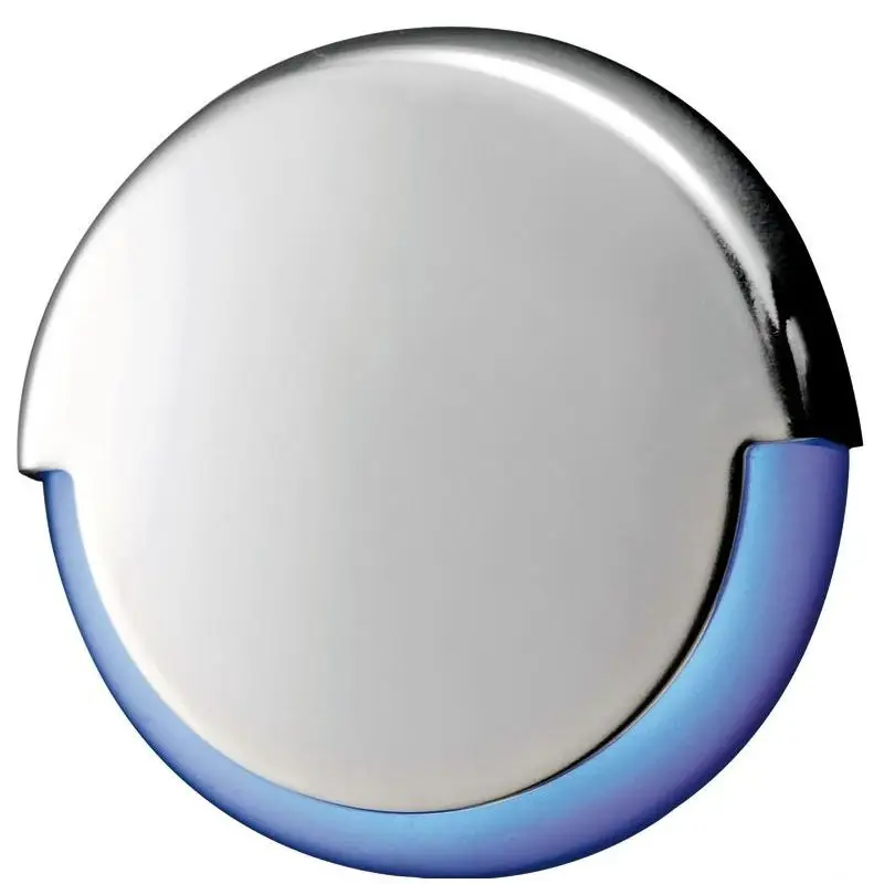 Luce Ambientazione Tilly LED 180° Blu con Corpo in Plastica Bianca e Frontale in Acciaio Inox Lucidato a Specchio - Montaggio a Scatto per Barche e Nautica Prezzo Basso