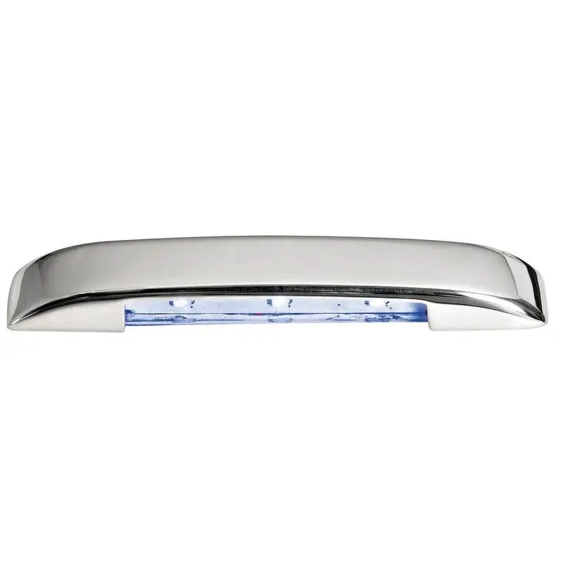 Luce Cortesia 3 LED Bianca in Acciaio Inox Lucidato a Specchio con Fissaggio Invisibile per Nautica e Barche - Illumina il Tuo Ambiente Navale con Stile Pagamento Sicuro