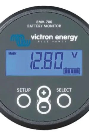 Spedito Oggi Monitor Digitale Victron Energy per 1 Batteria - Controllo Tensione, Stato di Carica, Corrente e Consumo con Allarme Visivo e Sonoro