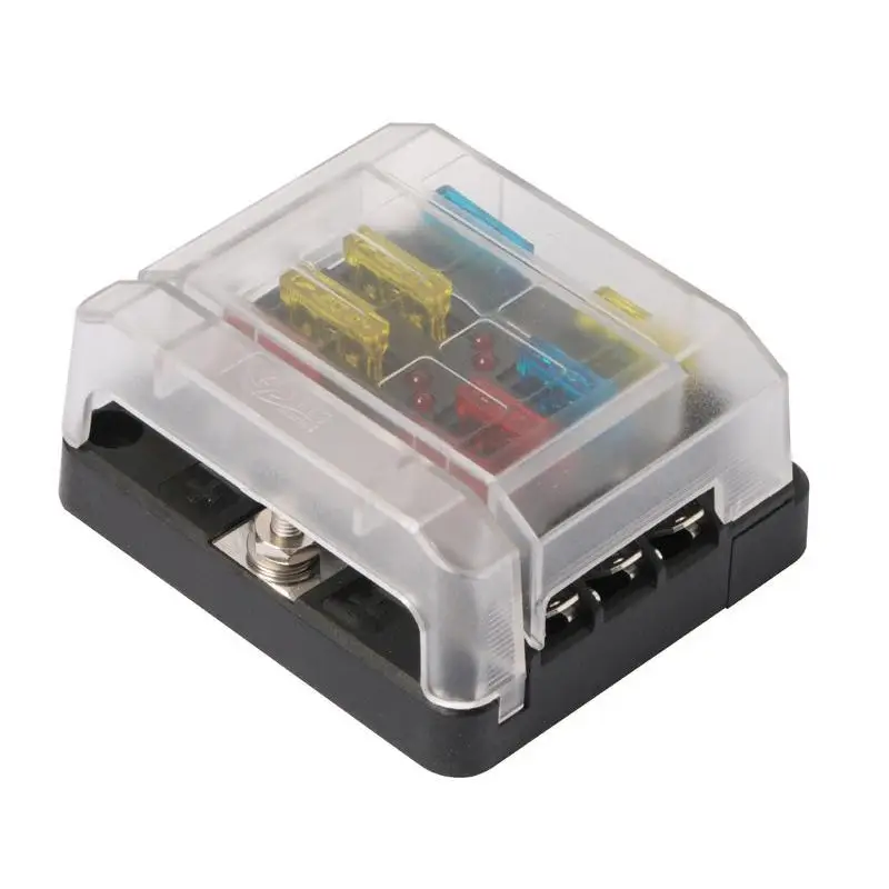 Ordina Subito Scatola Portafusibili Modulare Osculati con LED di Controllo e Kit Etichette - Compatibile con Fusibili Lamellari Standard 12/24 V fino a 100 A