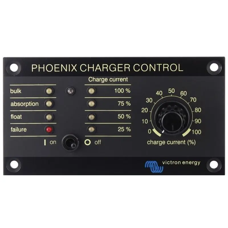 Pannello di Controllo Victron Phoenix per Carica Batteria Nautica - Sistema di Controllo Adattativo a 4 Stadi con Protezioni Avanzate e LED di Controllo Direttamente Dal Produttore