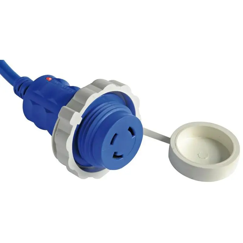 Spina Stagna con Cavo Costampato Bianco 10 m 16 A per Nautica - Spina + Cavo 10 m 16 A Direttamente Dal Produttore