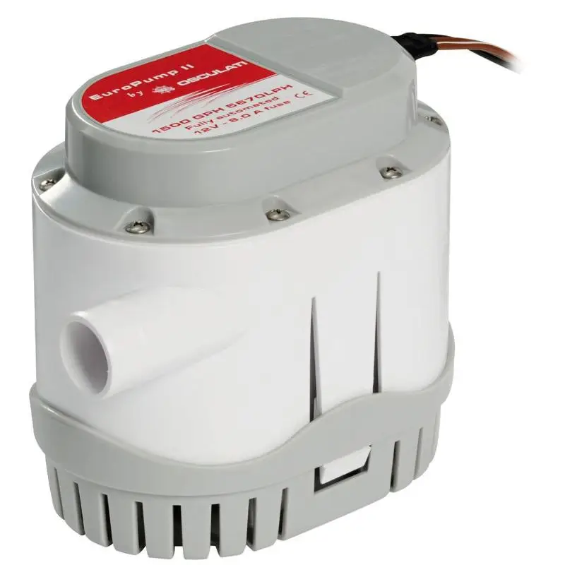 Pompa automatica Europump II 12V 128 l/min - Certificata CE RINA per imbarcazioni Bestseller