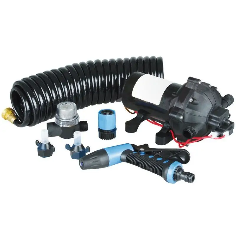 Kit Lavaggio Ponti 24V Alta Pressione Osculati - Autoclave, Filtro, Pistola a Spruzzo e Tubo Retrattile 7,5m, Ideale per Acqua Salina Prezzo Di Fabbrica