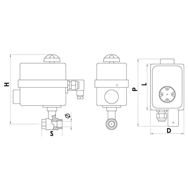 A Buon Prezzo Valvola PN40 1 1/4 in Ottone Nichelato con Pannello di Controllo Osculati e Servomotore Elettrico Reversibile - Comando ON-OFF a Distanza per Controllo fino a 10 Valvole