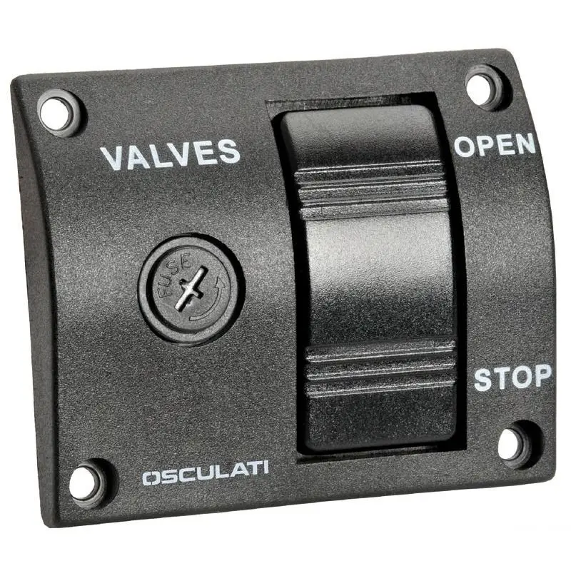 Acquista Ora Pannello di Controllo per Valvole Elettrocomandate Osculati con Servomotore Elettrico Reversibile, Comando fino a 10 Valvole, Tempo di Rotazione 14 Secondi, Conformità ISO228.