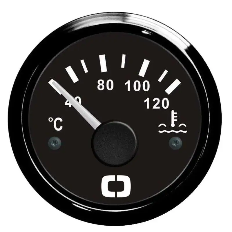 Consegna Rapida Indicatore di Temperatura Acqua Osculati 40/120° Nero con Retroilluminazione Rossa e Gialla per Nautica e Vela