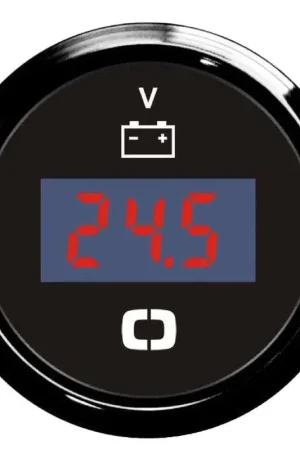 Voltmetro Digitale Osculati 8/32 V con Quadrante Retroilluminato Rosso e Giallo - Colore Nero Di Tendenza