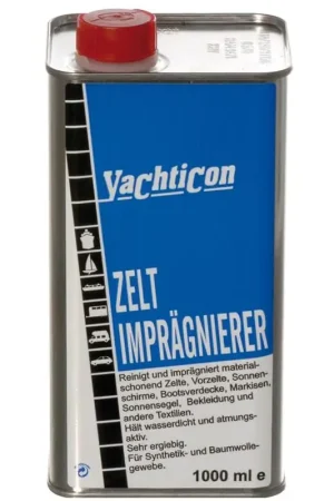 Prezzo Basso Pulitore e Impermeabilizzante Yachticon per Tessuti - 1 L per Capottine, Teloni e Tende, Traspirante e Antistatico