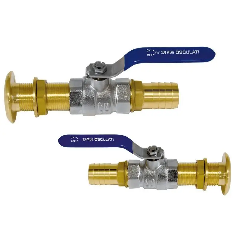 Kit di Installazione Completo WCKit Osculati per Presa e Scarico a Mare con Accessori Nautici Essenziali - Comprende Presa a Mare, Scarico a Mare, 2 Portagomma e 2 Saracinesche a Sfera Promozione Esclusiva