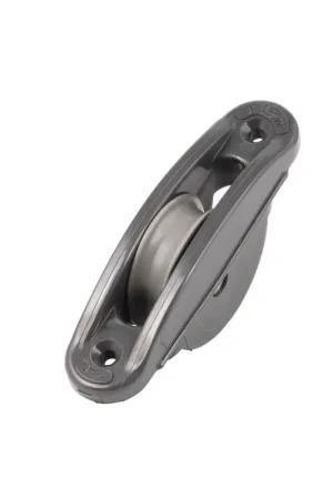 Rinvio ad incasso Allen con puleggia Ø38mm in alluminio per drizze - Peso 65g, Diametro Max Cima 10mm, Misure 69x24mm, Distanza Fori 80mm Promozione