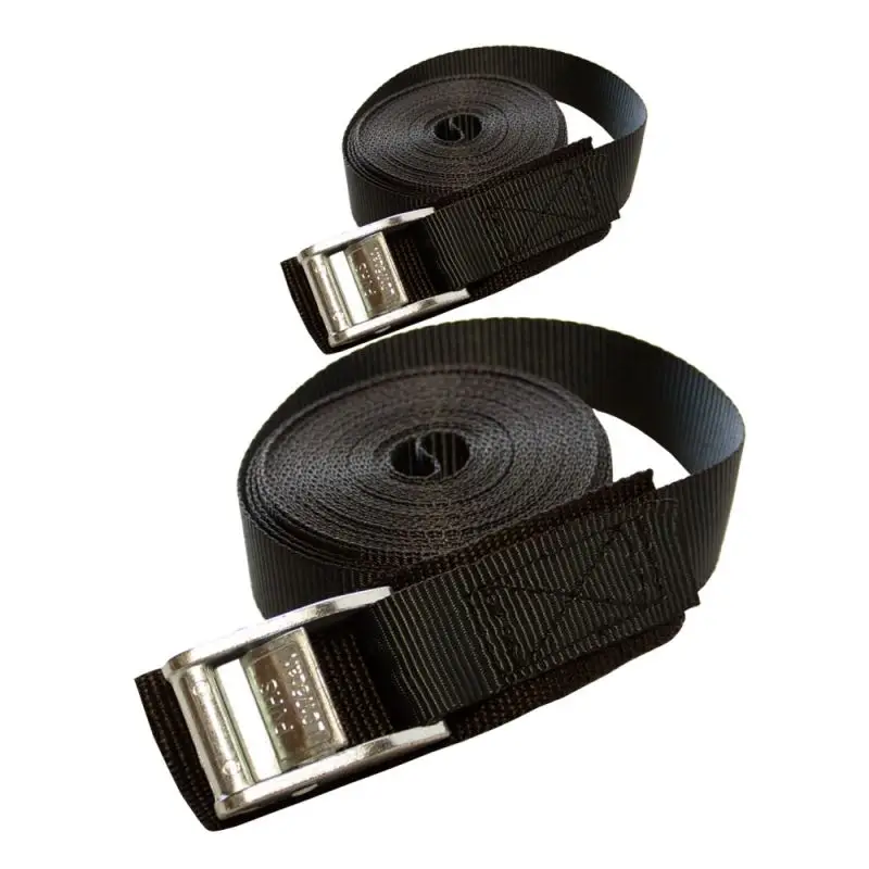 Coppia Cinghie di Fissaggio Optiparts 25mm x 6m con Fibbia Cam-action - Perfette per Carico e Trasporto Barche Di Tendenza