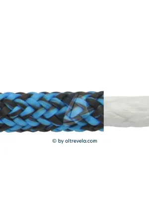 Occasione Imperdibile Doppia treccia in DYNEEMA DSK75 Ø6mm melange azzurro/nero