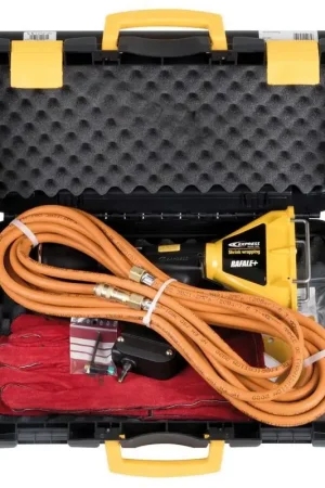 Termopistola a gas propano Guilbert Express Rafale Black Edition per termoretrazione polietilene, ergonomica, silenziosa e con testa rotante 360°, potenza regolabile fino a 66 kW/h. Saldi