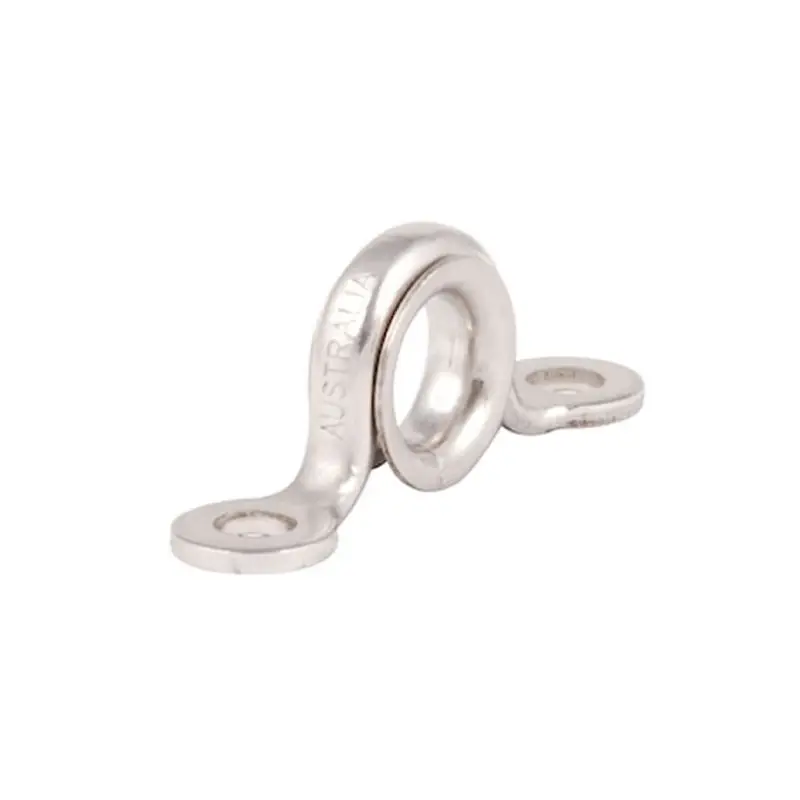 Cavallotto con Boccola in Acciaio Inox Allen - Ø Foro Interno 8mm, Ø Fori di Fissaggio 4mm, Interasse 27mm, Peso 3.6g per Nautica e Vela Offerta