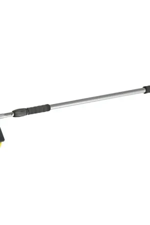 Popolare Spazzolone Telescopico Osculati Bi-Level 117/180 cm con Impugnatura Antiscivolo e Raccordo per Acqua Passante, Adatto a Tutte le Superfici