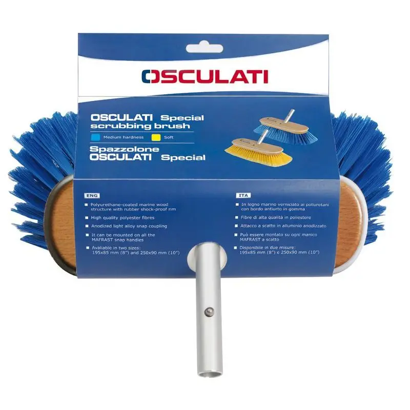 Spazzolone Mafrast Special 250x90 Morbido Giallo - Pulizia Efficace per Nautica con Struttura in Legno Marino e Fibre in Poliestere di Alta Qualità Quantità Limitata