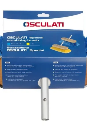 A Buon Prezzo Spazzolone Mafrast Special 250x90 Blu per Pulizia Nautica con Struttura in Legno Marino e Fibre di Poliestere di Alta Qualità