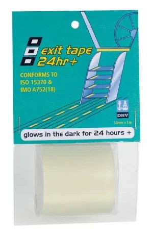 Prezzo Conveniente Nastro Luminescente Exit Tape PSP Marine Tapes - Ideale per Nautica, Rilascia Luce Fino a 24 Ore al Buio Dopo Aver Assorbito la Luce diurna