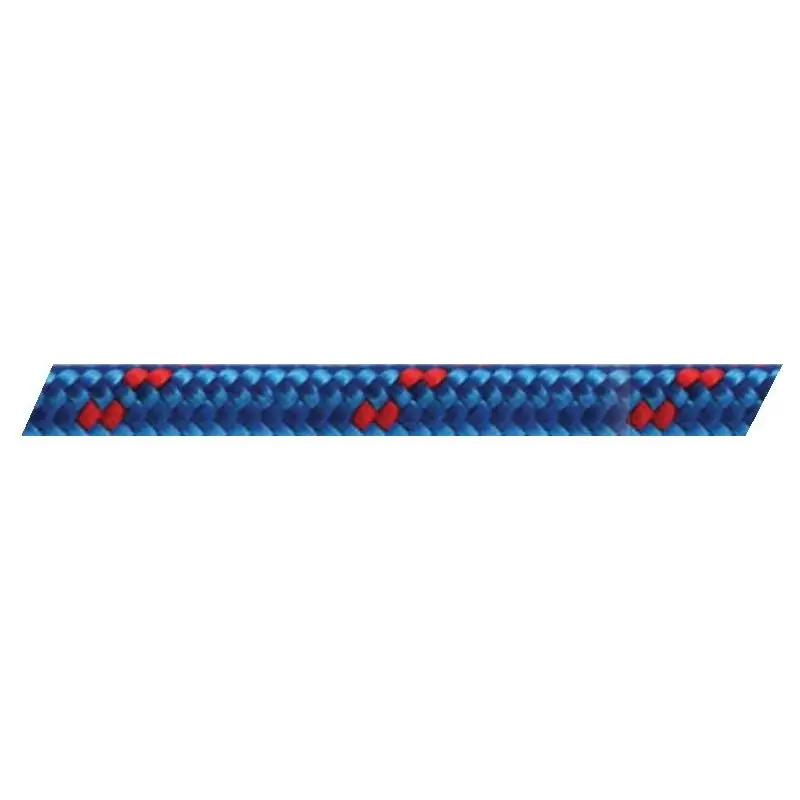 Doppia Treccia Blu mm 4 per Vela - Ideale per Scotta - Venduta a Bobina con Segnalino Contrasting Occasione Imperdibile