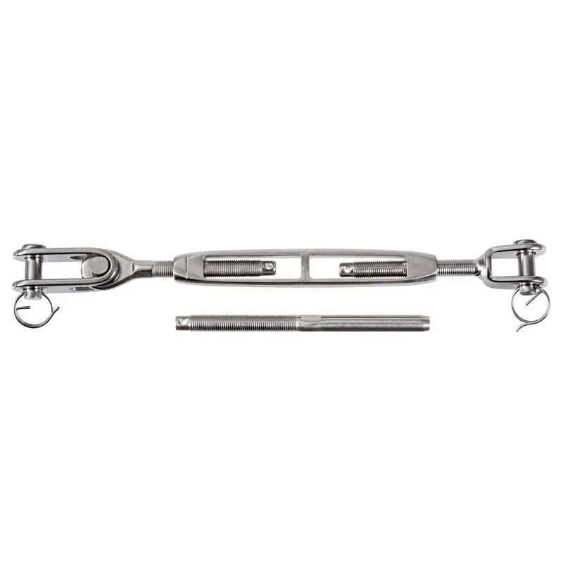 Promozione Esclusiva Tenditore sartiame con cannula aperta 1/2 per cavo da 7 mm - Compatibile con filetti UNF, ideale per applicazioni nautiche