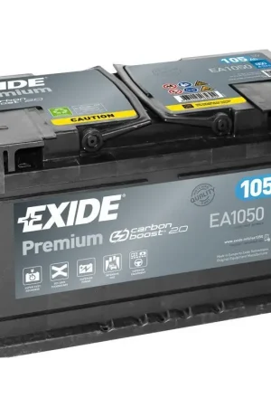 Sconto Batteria EXIDE Premium 105 Ah per Avviamento Nautico - Potenza Superiore e Manutenzione Zero, Maggiore Sicurezza e Durata, Resistente alla Corrosione