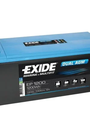 Occasione Imperdibile Batteria AGM Exide 240Ah per Servizi e Avviamento - No Manutenzione, Potenza Elevata, Lunga Durata e Resistenza alle Vibrazioni