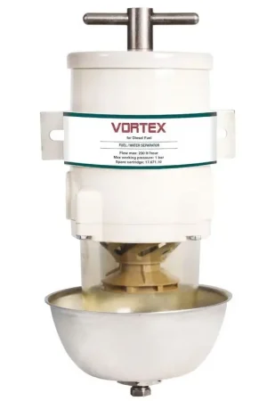 Filtro Gasolio Gertech Vortex - Filtri/Separatori Acqua-Gasolio in Alluminio con Carcassa Anti-Fiamma e Conforme ISO 10088 per Nautica A Buon Prezzo