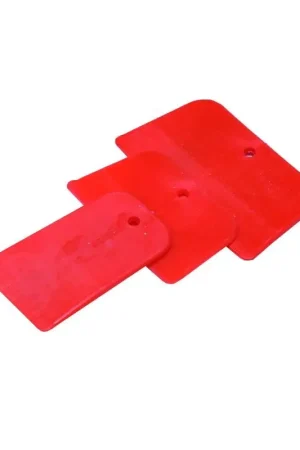 Set di 3 Spatole Lisce in Plastica Rosse Cecchi Gustavo per Peel Ply su Fibra Vetro e Carbonio - Larghezze 6-10-12 cm Prezzo Basso