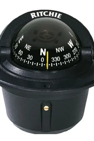 Economico Bussola Ritchie Explorer 23/4 Incasso Nera - Strumento di Navigazione Nautica Affidabile e Preciso