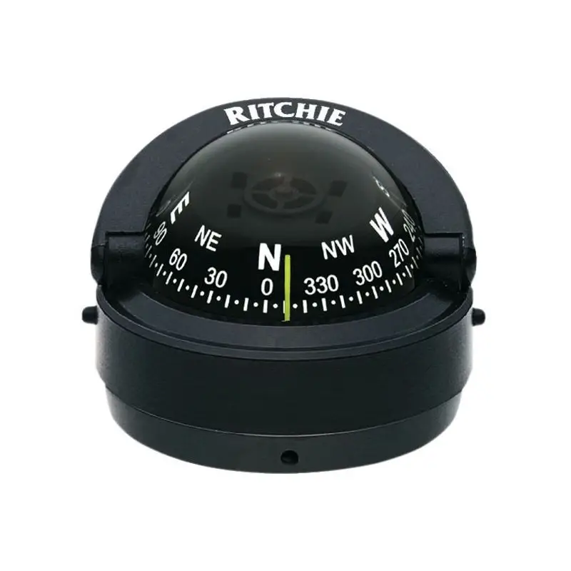 Saldi Bussola Ritchie Explorer 23/4 Estera Nera - Strumento di Navigazione Nautica per Barche con Design Elegante e Precisione Affidabile