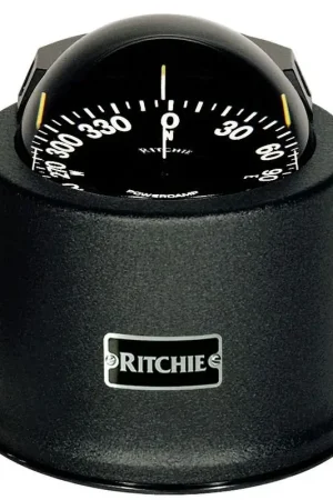 Bussola Ritchie Globemaster 5 con Chiesuola Nera/Nera - Illuminazione Notturna a LED e Divisione a 5° per Nautica e Vela Super Prezzo