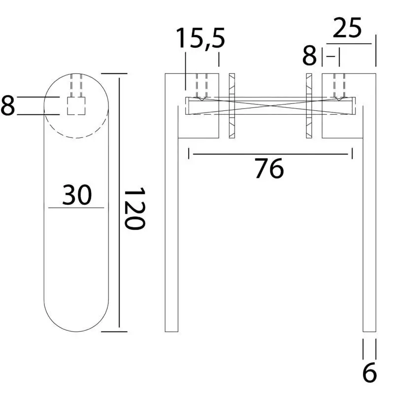 Direttamente Dal Produttore Maniglietta Nauta R Inox 8 mm - Accessorio Nautico di Alta Qualità per Barche e Vela