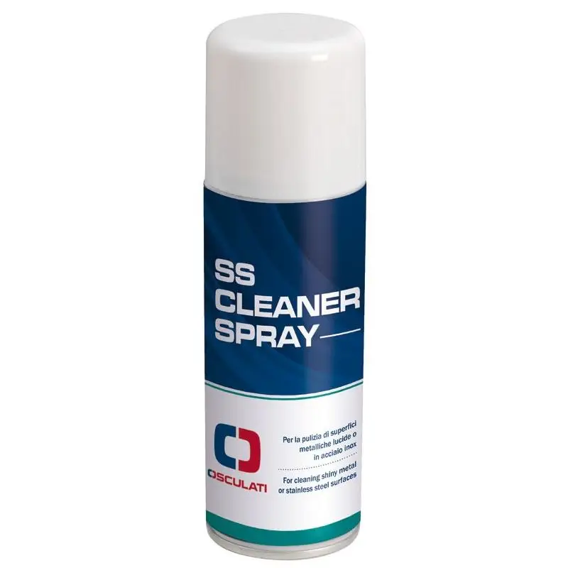 Pulitore Spray per Acciaio Inox 400 ml - Azione Pulisce e Protegge con Antiossidante - Pulisce Acciaio, Alluminio, Ottone Cromato e Laminati Plastici - Non Lascia Striature o Aloni Saldi