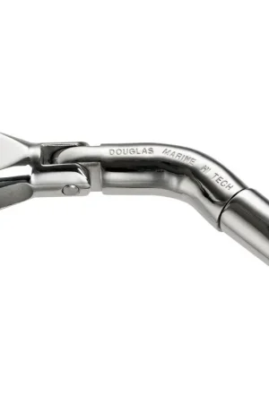 Giunto gira ancora Trimmer in acciaio inox AISI 316 lucidato con doppio snodo e collegamento anti-oscillazione, carico laterale 3 volte superiore ai giunti standard per catena 10/12 mm. Quantità Limitata