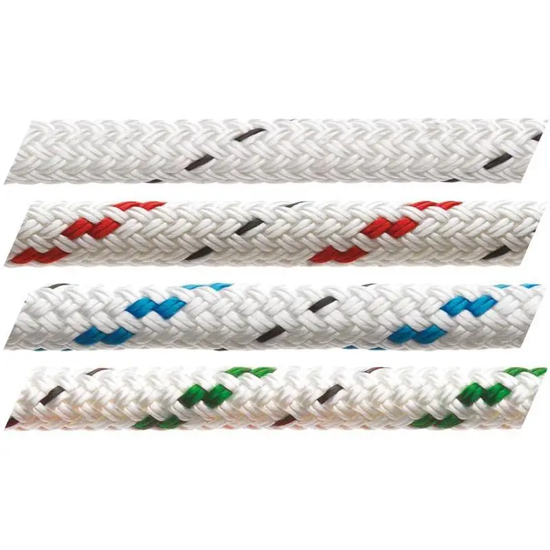 Cima Marlow Doublebraid 6 mm con Segnalino Rosso - Treccia in Poliestere Maneggevole per Scotta e Usi Nautici Generali Miglior Prezzo